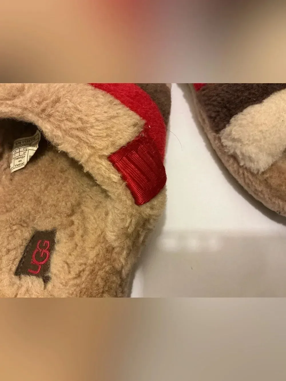 UGG Plush men shoes sandals Australian real fur size 8